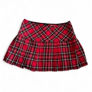 Royal Bones by Daang Goodman plaid mini skirt kilt